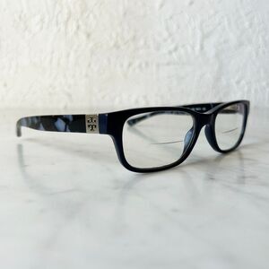 Tory Burch Eyeglass Frames Navy Blue Rectangle Women's Glasses TY2067 1616 50mm